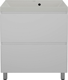 Style Line Тумба под раковину Манхэттен 70 Plus эмаль белая матовая – фотография-2